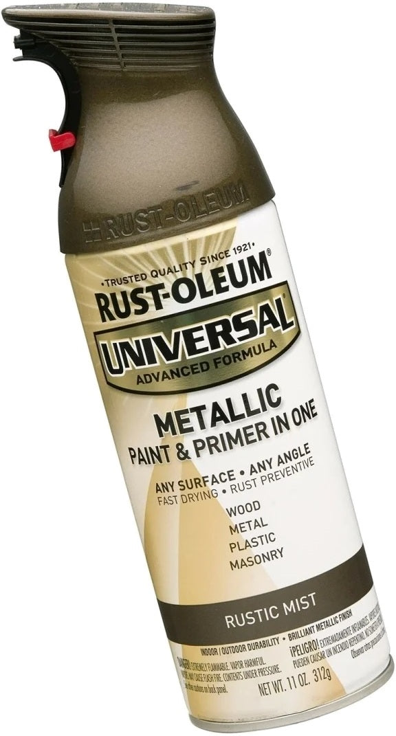 Rust-Oleum Metallic Rustic Mist Paint and Primer Spray 312g