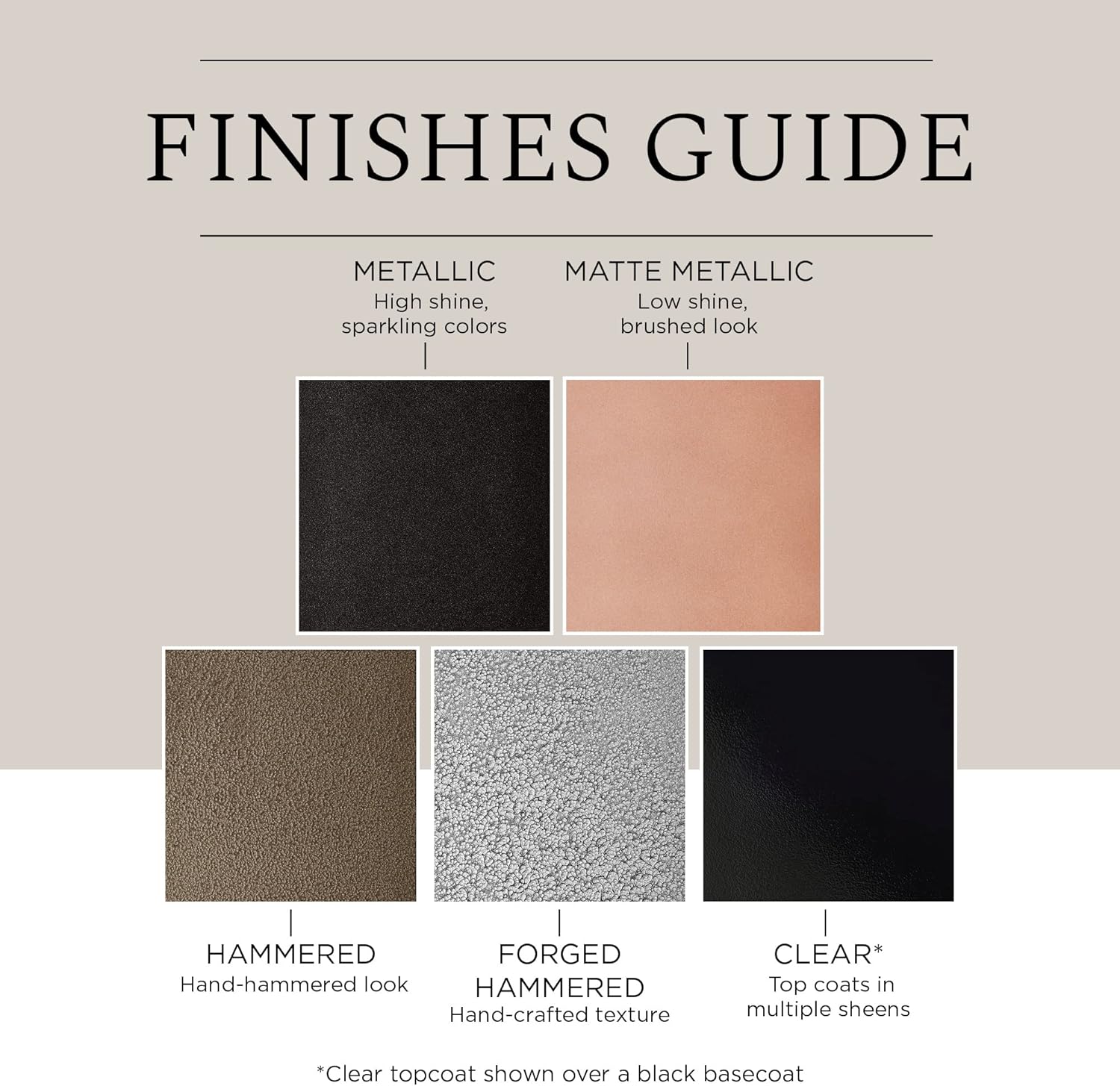 Rust-Oleum Frosted Pearl Topcoat — finish example