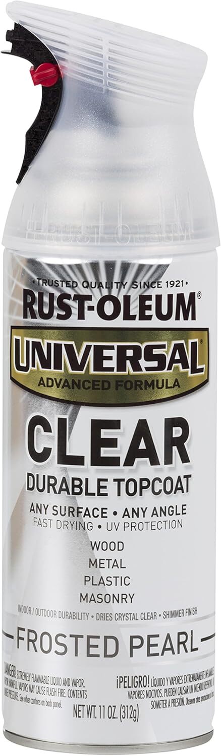 Rust-Oleum Frosted Pearl Clear Durable Topcoat Spray Paint