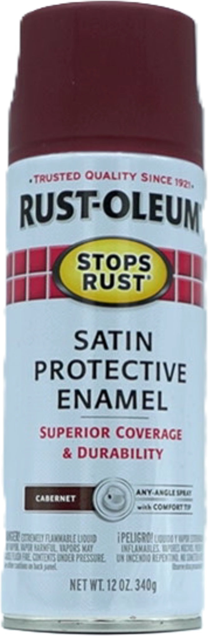 Rust-Oleum Satin Cabernet Spray Paint 340g