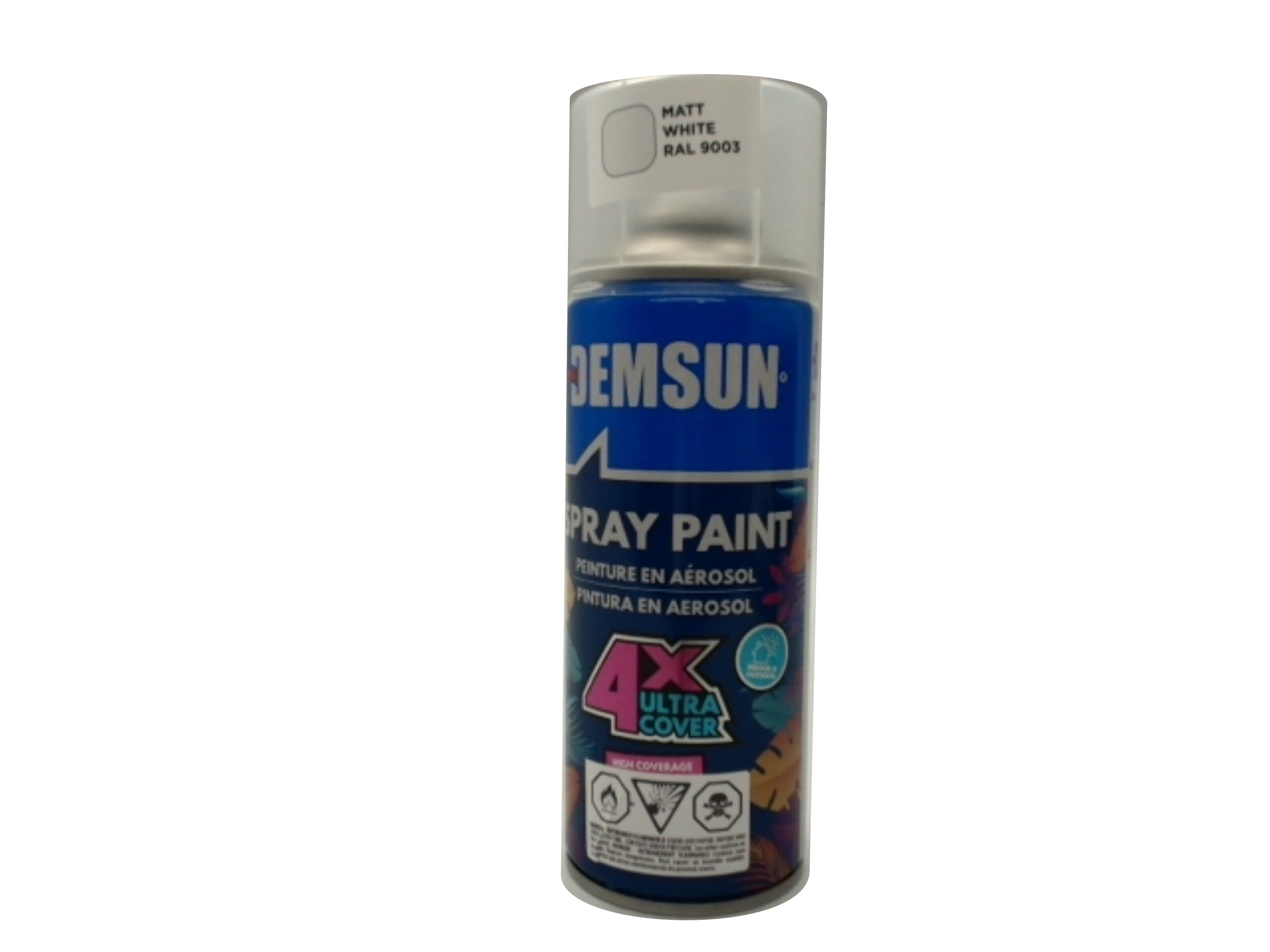 Spray Paint Matt White 300g. Demsun - Brantford Surplus