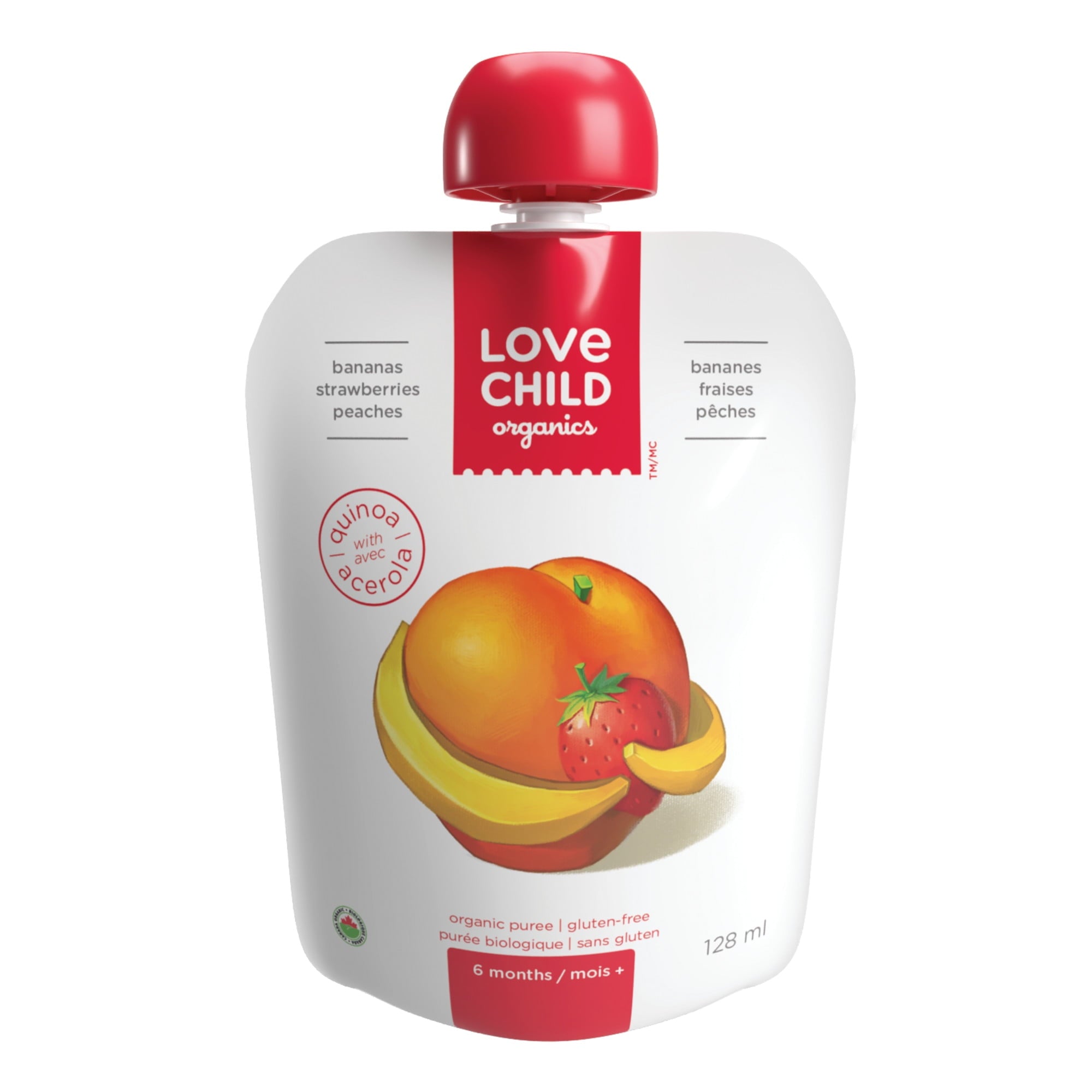 Love Child Organics Bananas Strawberries Peaches — alternate view