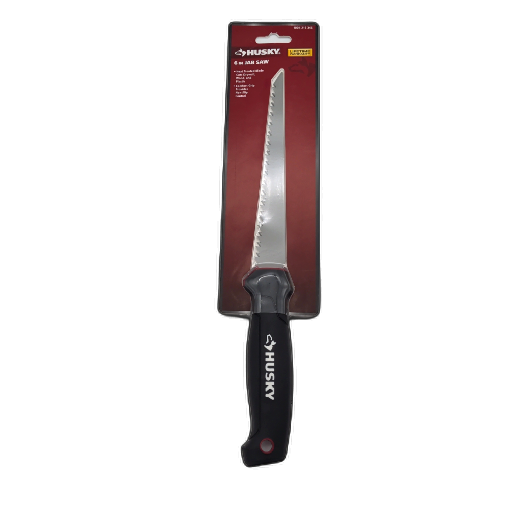 Husky 6-inch Jab Saw with comfort grip handle