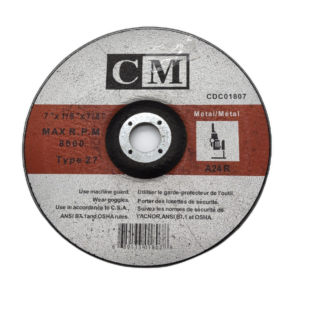 7-Inch Metal Cutting Disc 1/8 inch