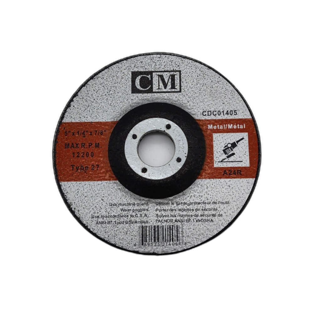 5-Inch Metal Grinding Disc 1/4 inch