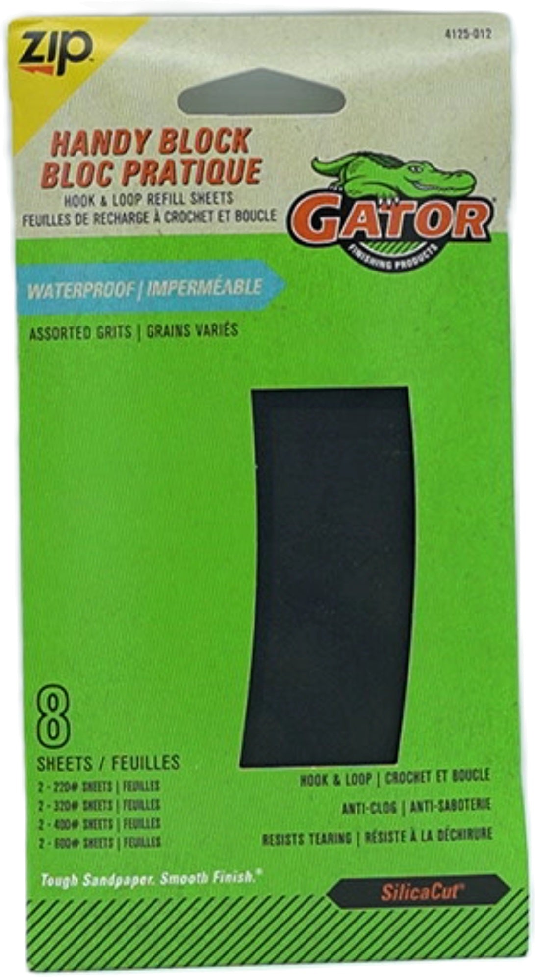 Gator Hook & Loop Sandpaper Sheets 8pk Assorted Grits
