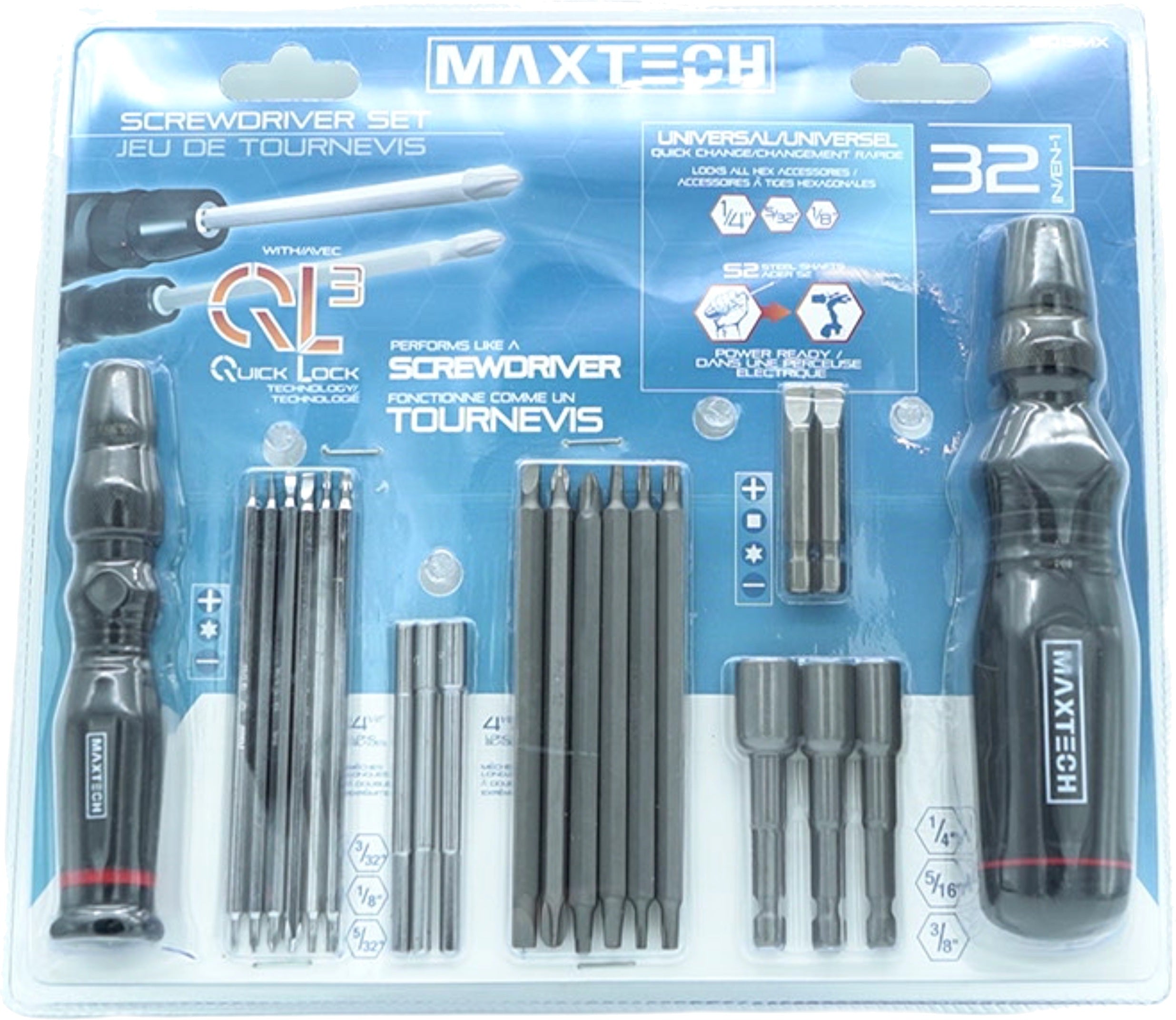 Maxtech 32-Piece Screwdriver Set