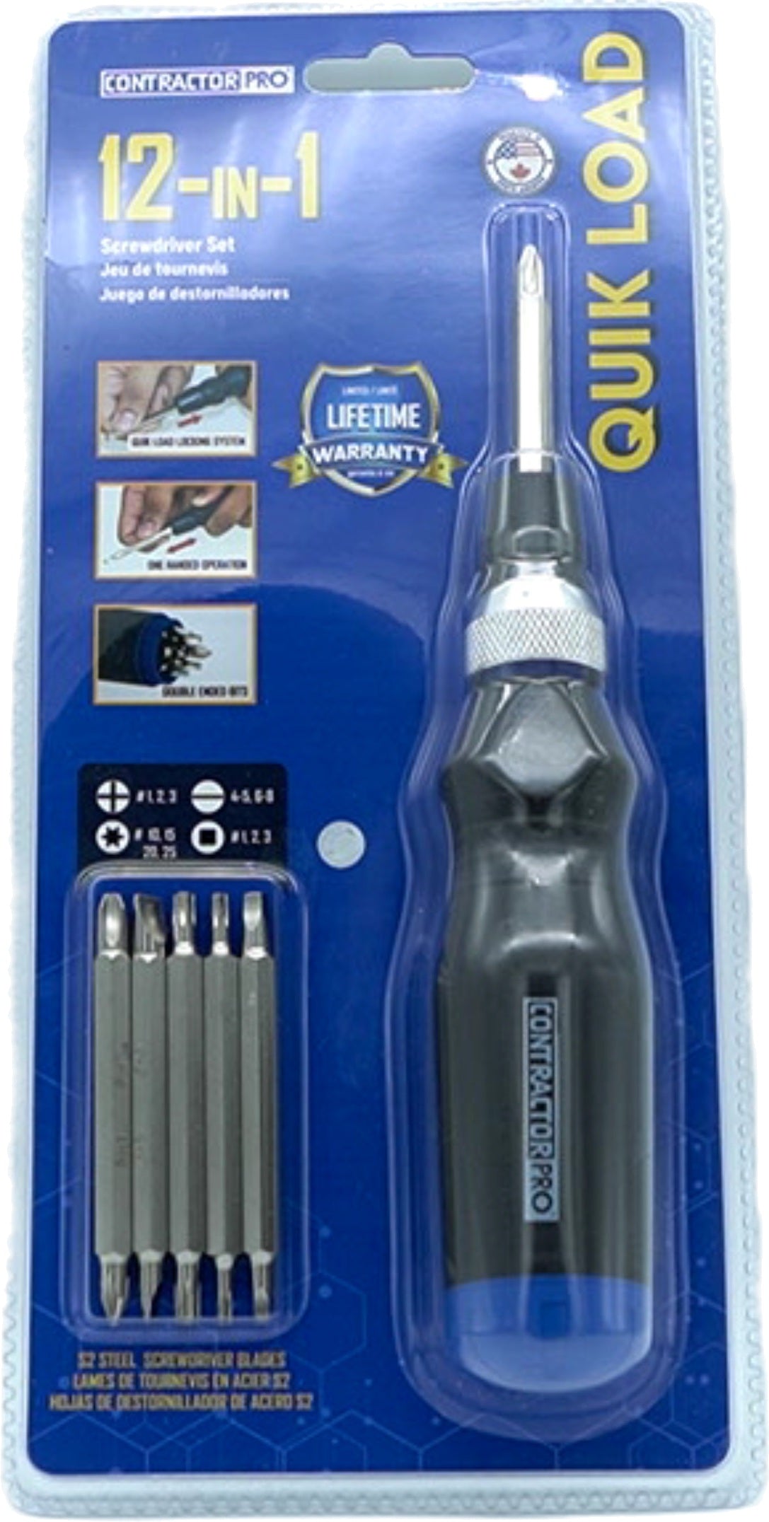 Contractor Pro 12-in-1 Quick Load Screwdriver Set