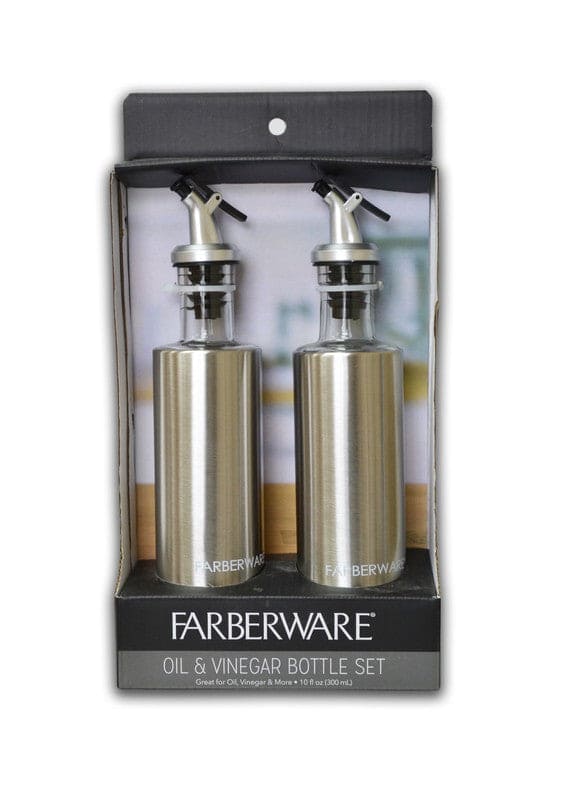 OIL & VINEGAR BOTTLE SET 300ml FARBERWARE - Brantford Surplus