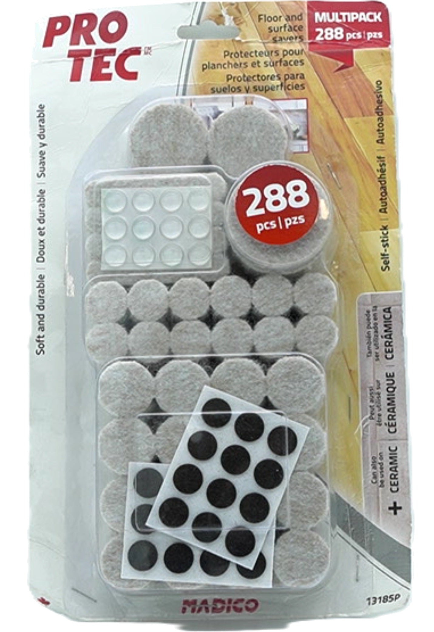 Pro Tec Furniture Felt Pads 288 Pack Protection