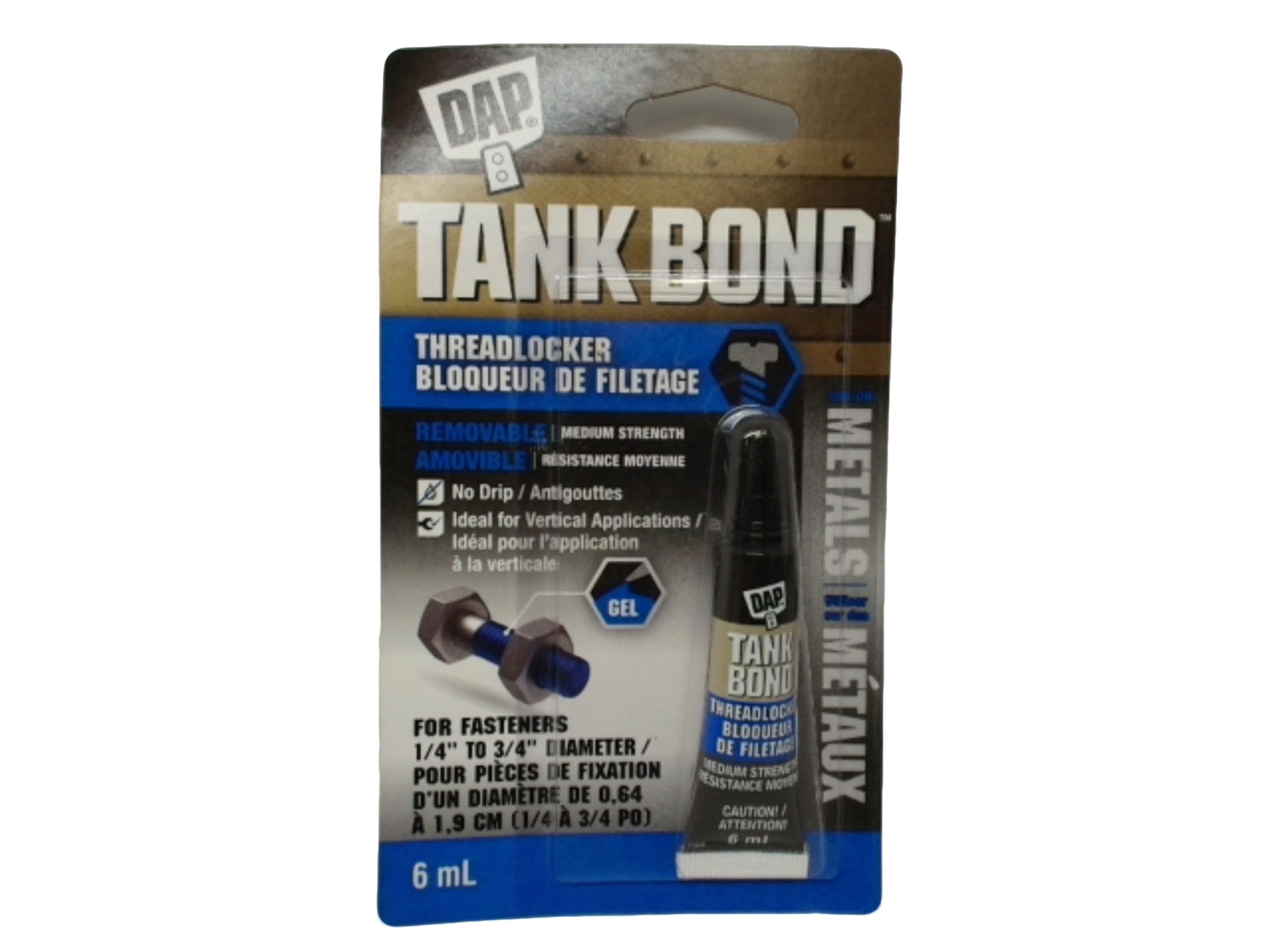 Threadlocker Medium Strength Removable 6mL Tank Bond - Brantford Surplus