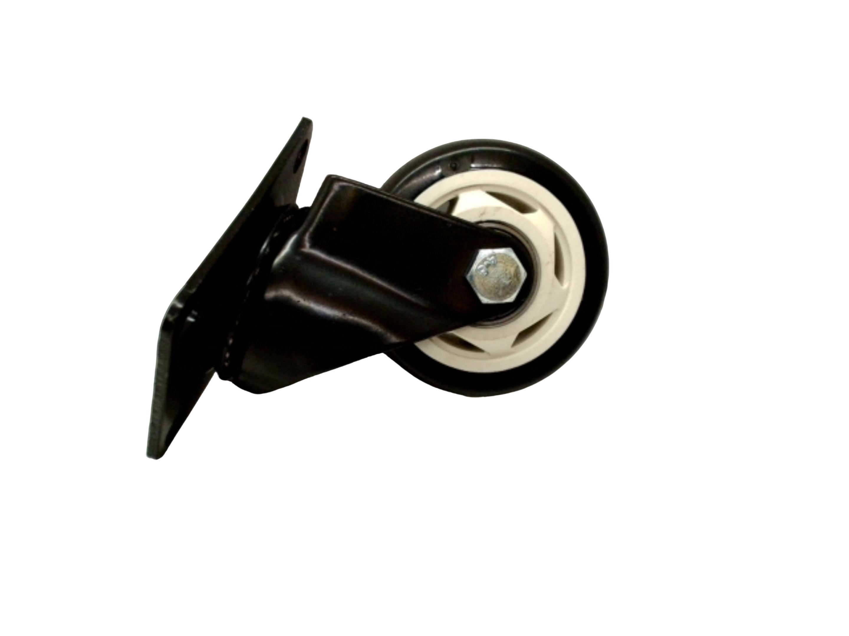 Black 3" Caster Wheels 4-Pack - No Brake