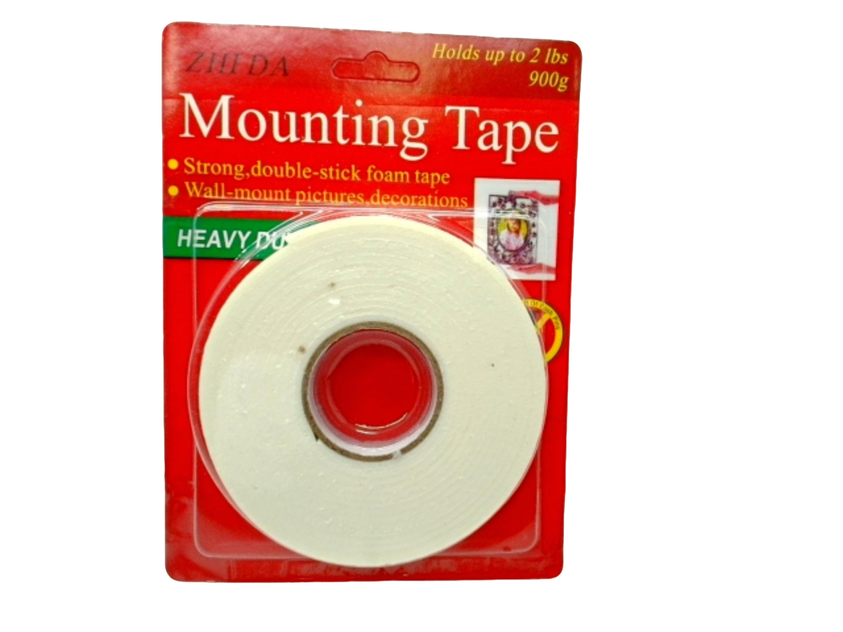 Zhida Double Sided Mounting Tape - Holds Up to 2 Lbs