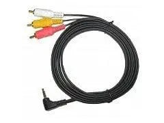 3.5mm stereo 4 pole to 3 RCA video cable 6 foot - Brantford Surplus