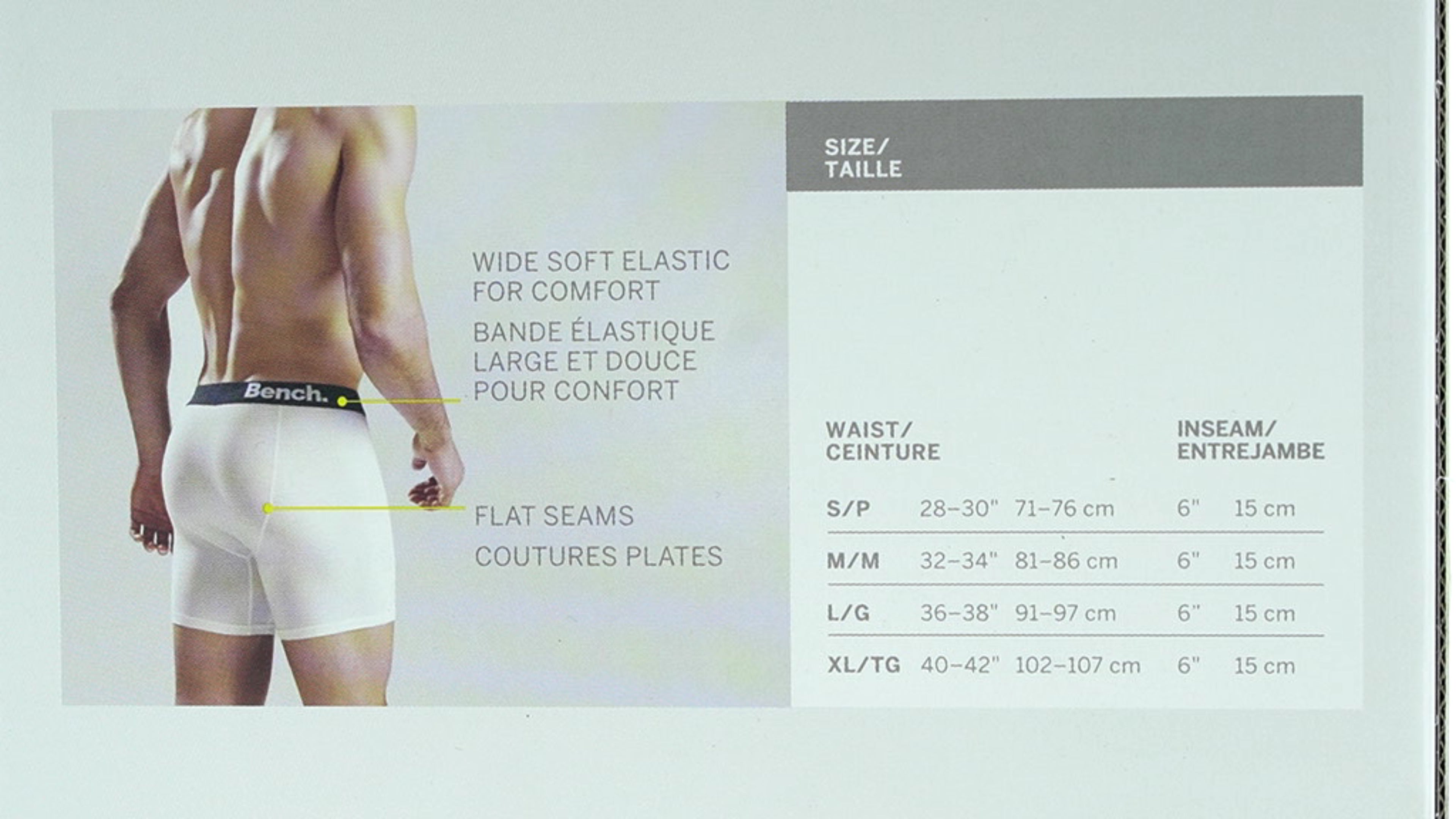 Bench Men's Black Boxer Briefs 5-Pack – Assorted Sizes