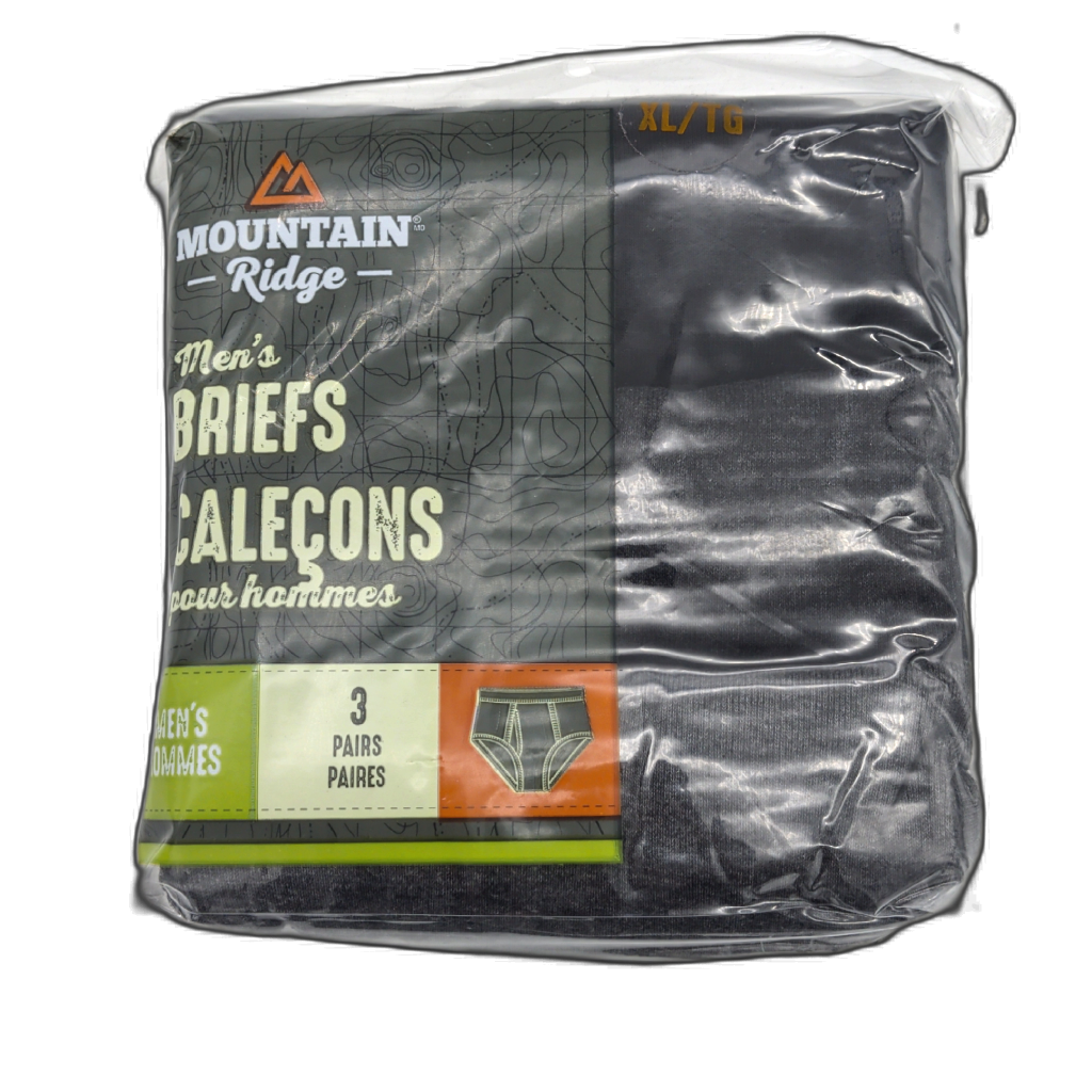Mountain Ridge Men's Briefs 3-Pack, X-Large