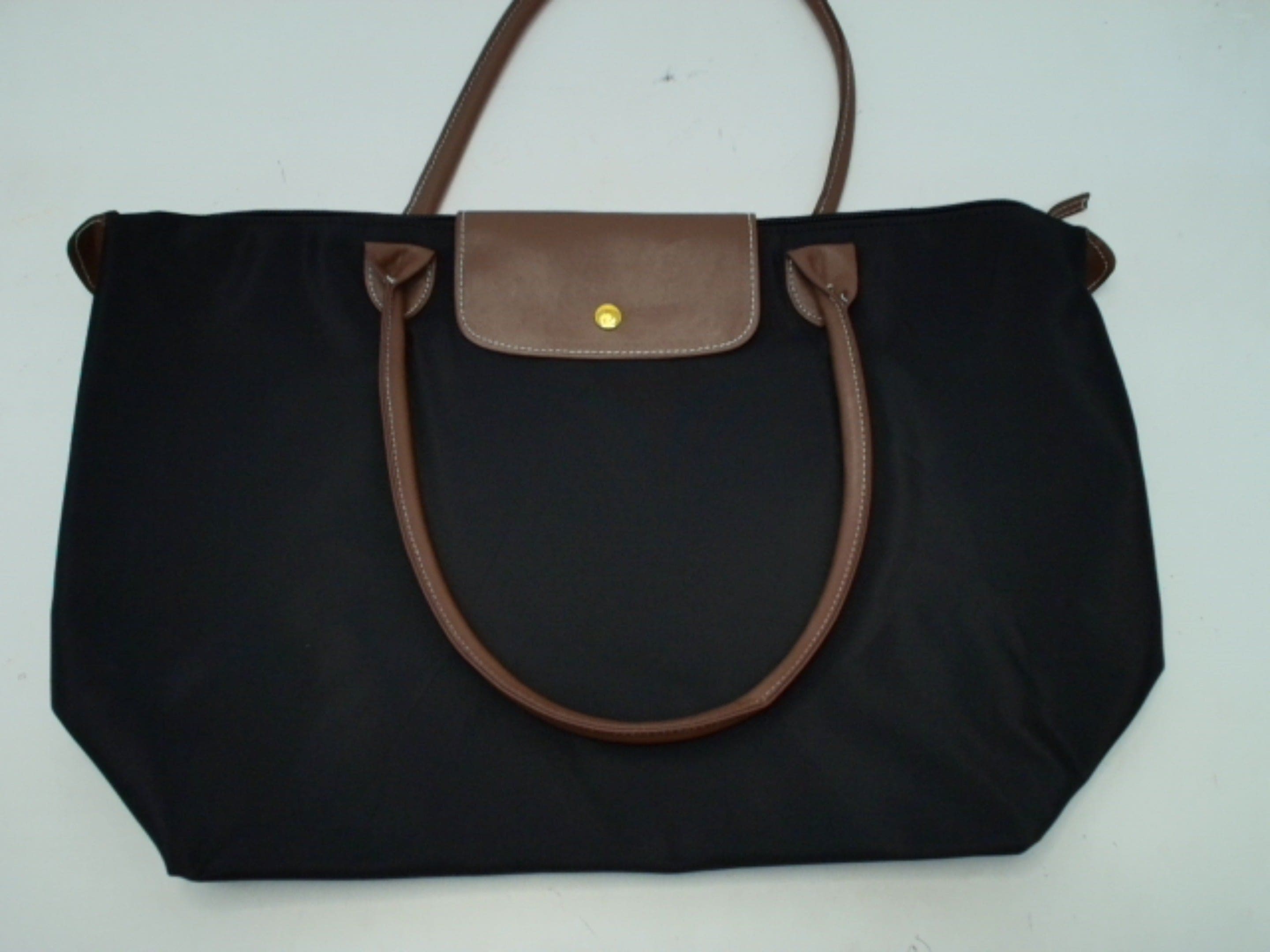 Womens Purse Large Black/brown Leather - Brantford Surplus