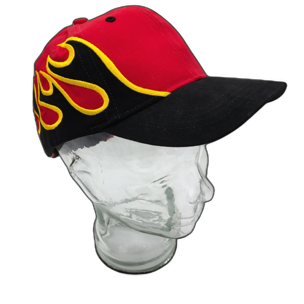 Ballcap Flames Red/black