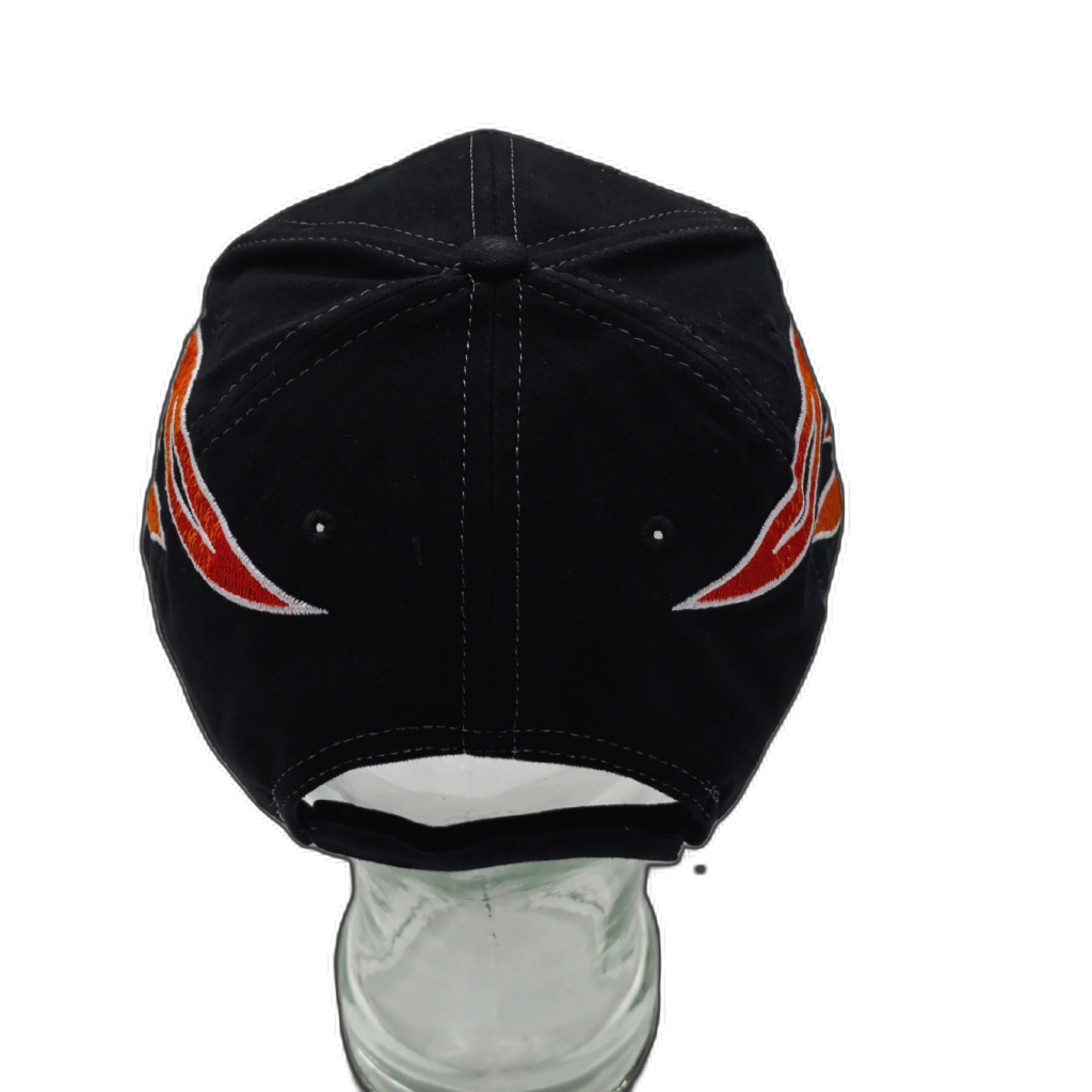 Ballcap Flames Black — side view