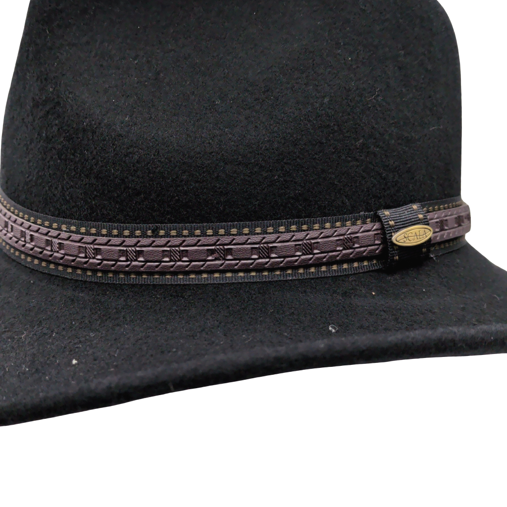 Scala Men's San Antonio Wool Felt Outback Hat Assorted Sizes — alternate view