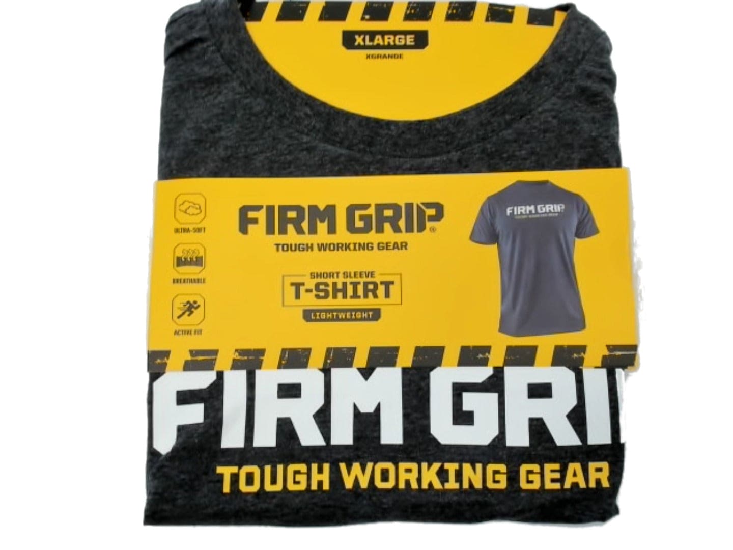 T-Shirt Firm Grip XL Grey Lightweight - Brantford Surplus