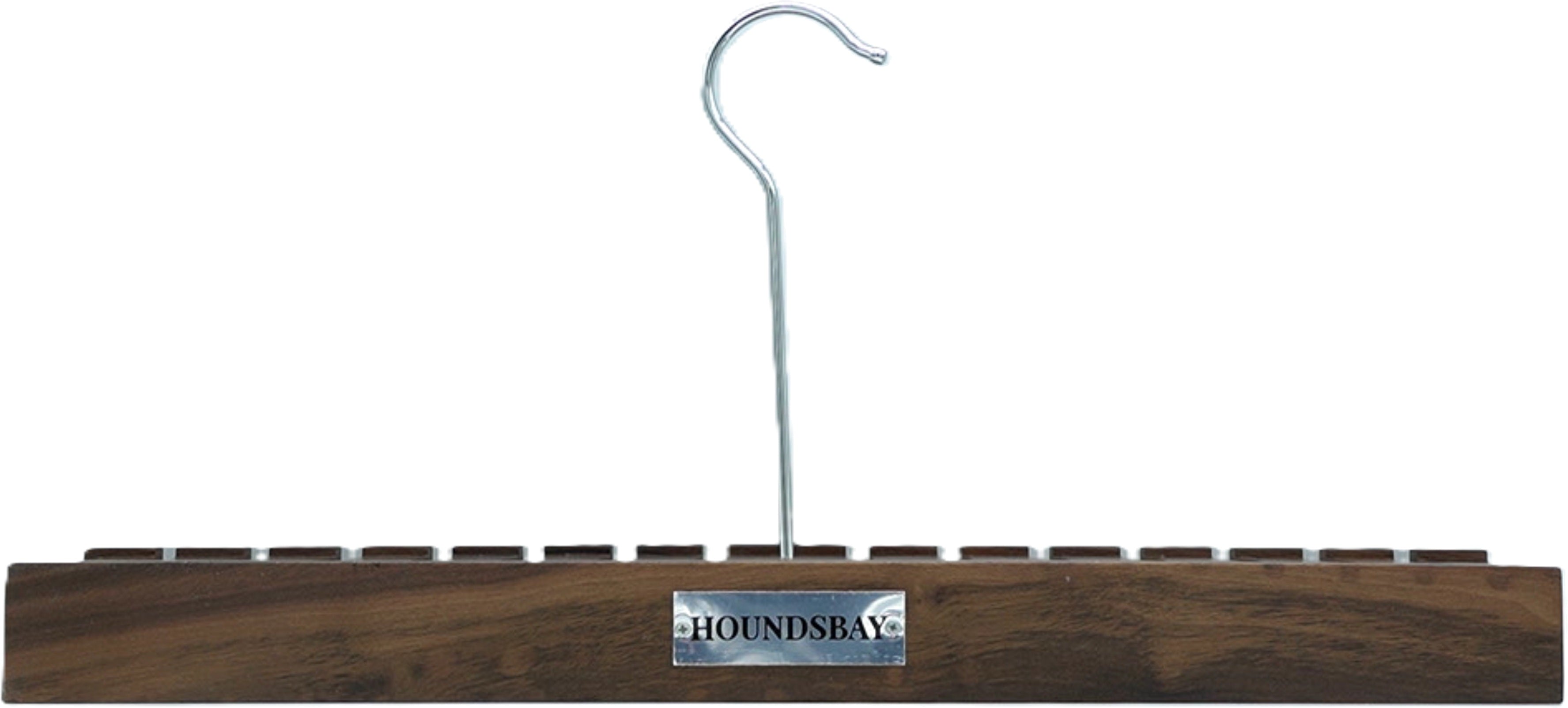 Houndsbay Walnut Belt Hanger Organizer - Holds 17 Belts