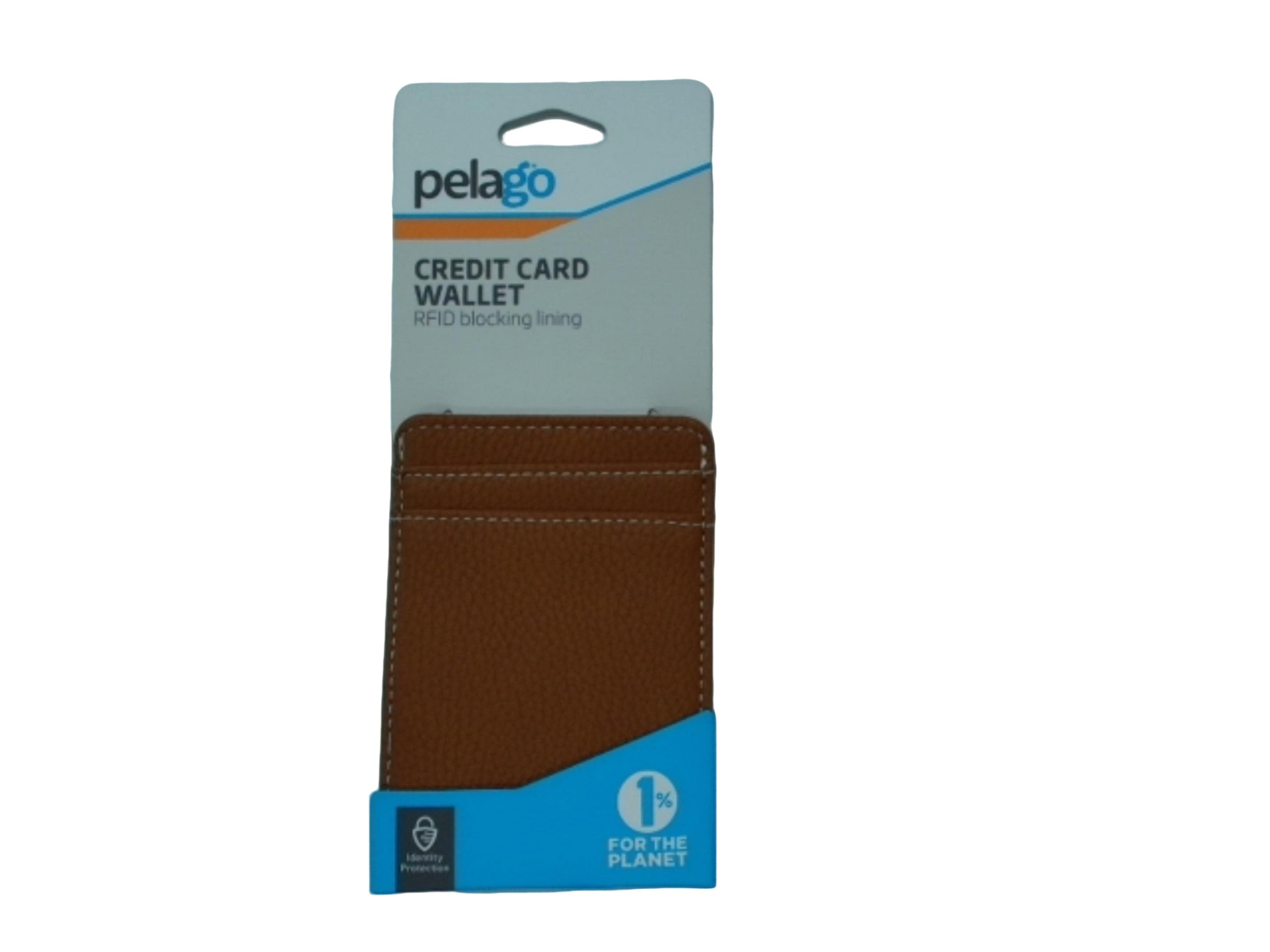 Credit Card Wallet Rfid Blocking Lining 4 Slots Brown Pelago - Brantford Surplus