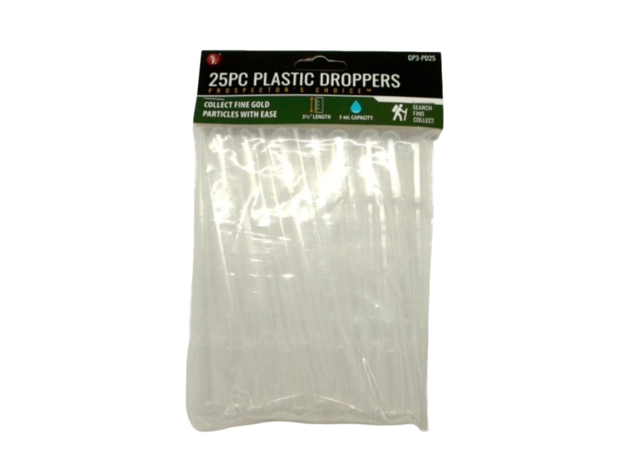 3mL Laboratory Plastic Pipette Droppers 25 Pack - Brantford Surplus