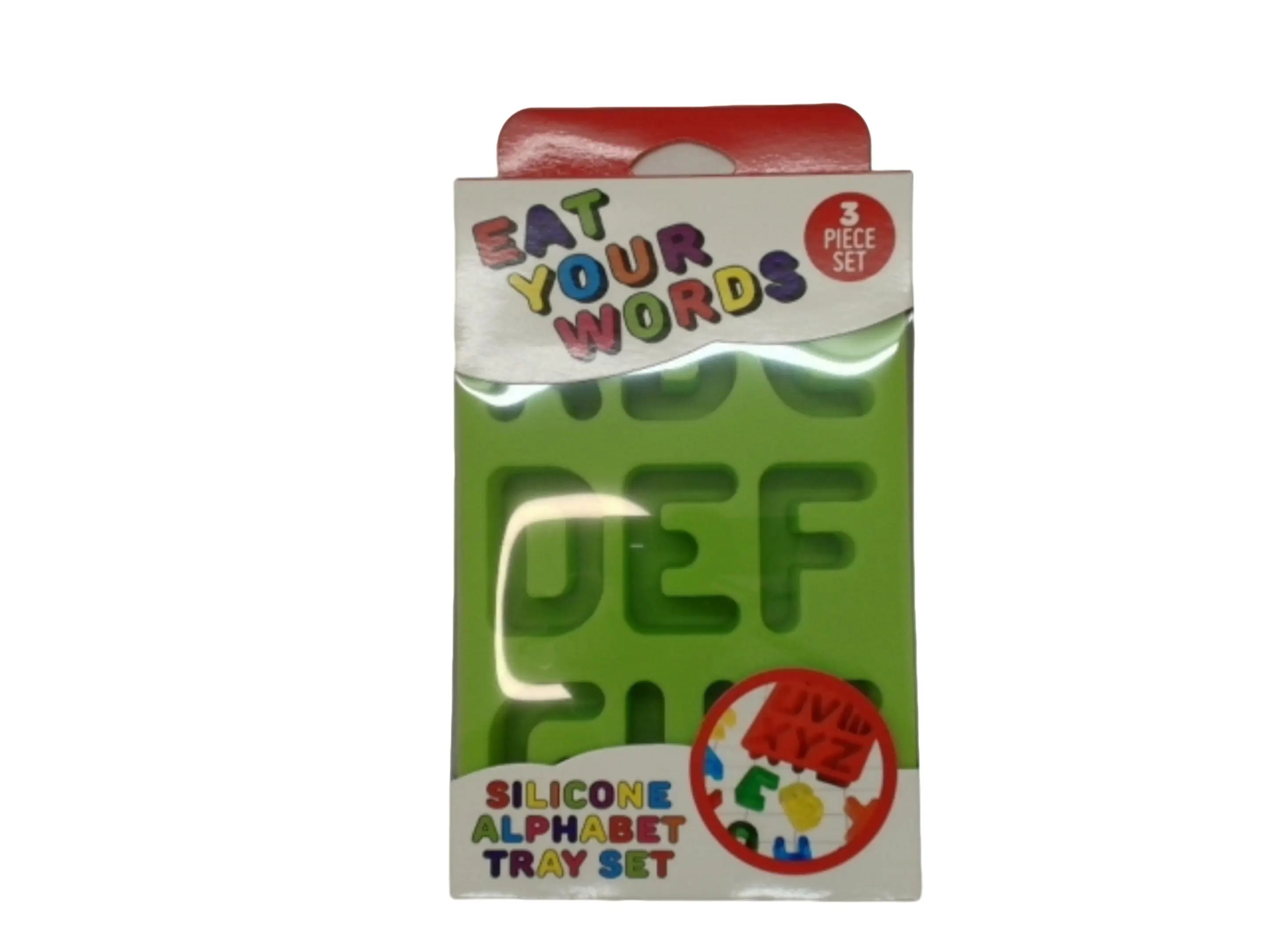 3pc. Silicone Alphabet Tray Set KWDC