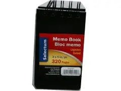 3x5" Top Coil BK. 320 Ruled Pgs. Plastic Cover - Brantford Surplus