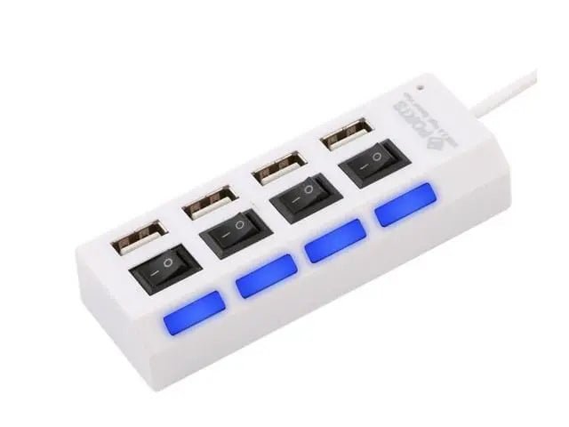 4 - Port USB 2.0 Hub with Switches - Brantford Surplus