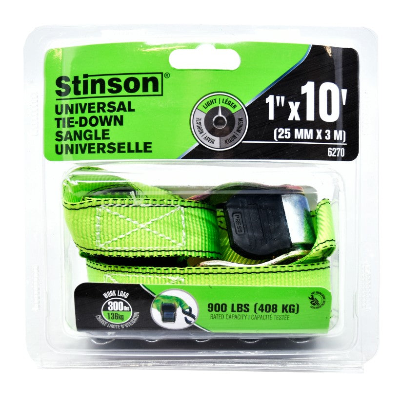 Universal Tie Down 1"x10' 300 lbs