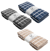 Checkered Terry Kitchen Towels 3-Pack Assorted