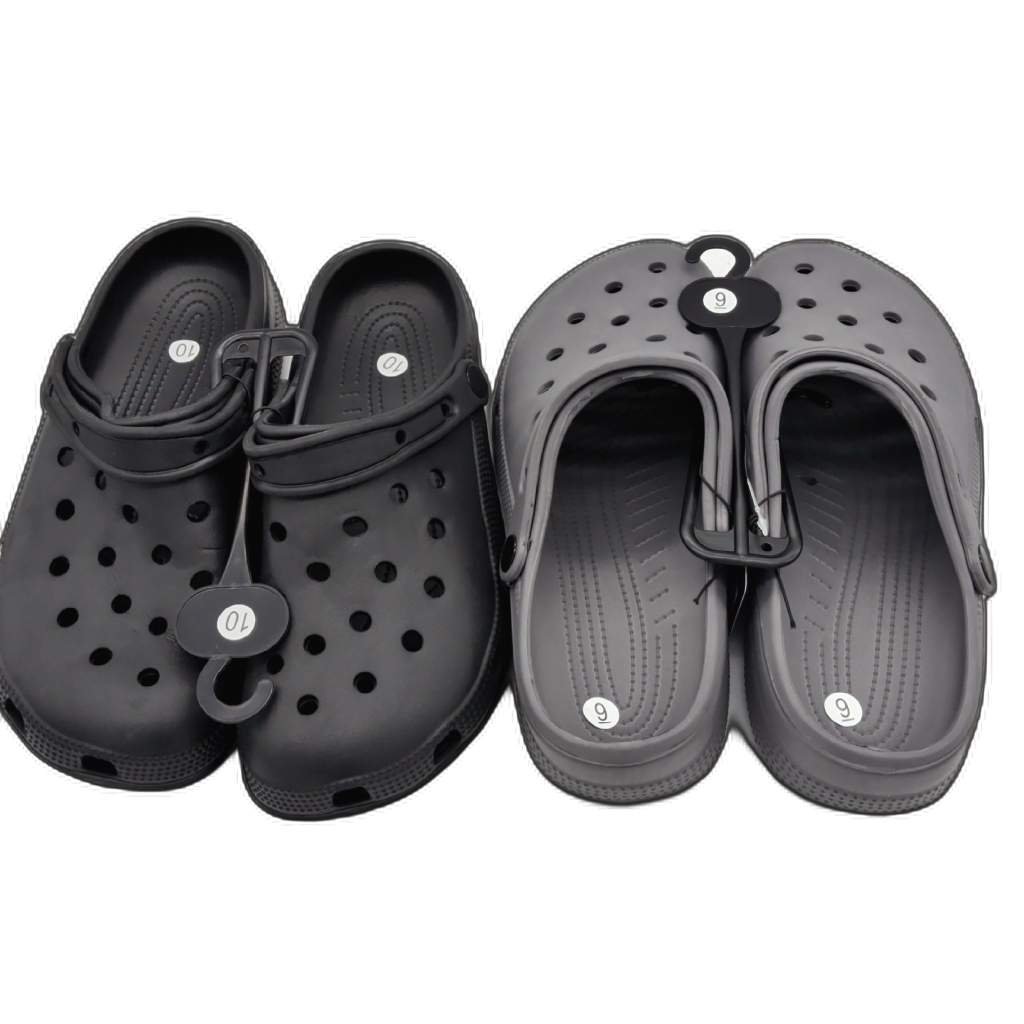 Men's clogs in grey or black