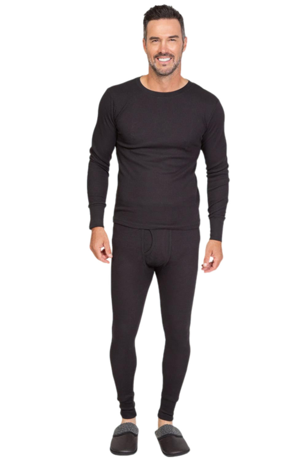 Men's Black Performance Baselayer Set - Mossy Oak 2pc
