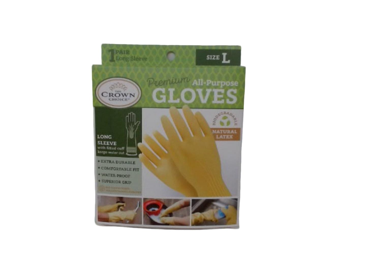 All Purpose Gloves Large Latex Long Sleeve The Crown Choice - Brantford Surplus