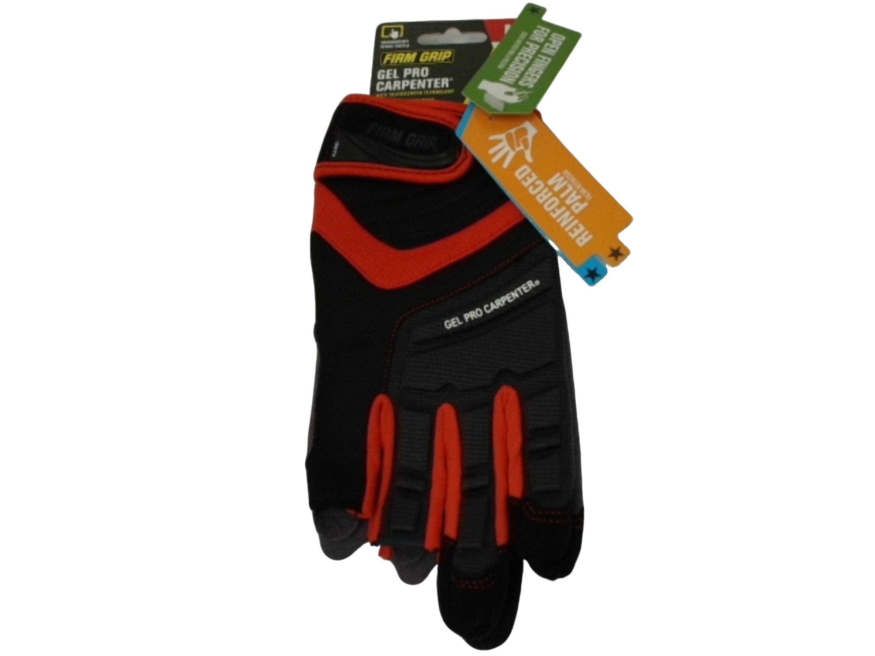 Carpenters Gloves Gel Pro Large Touchscreen Firm Grip - Brantford Surplus