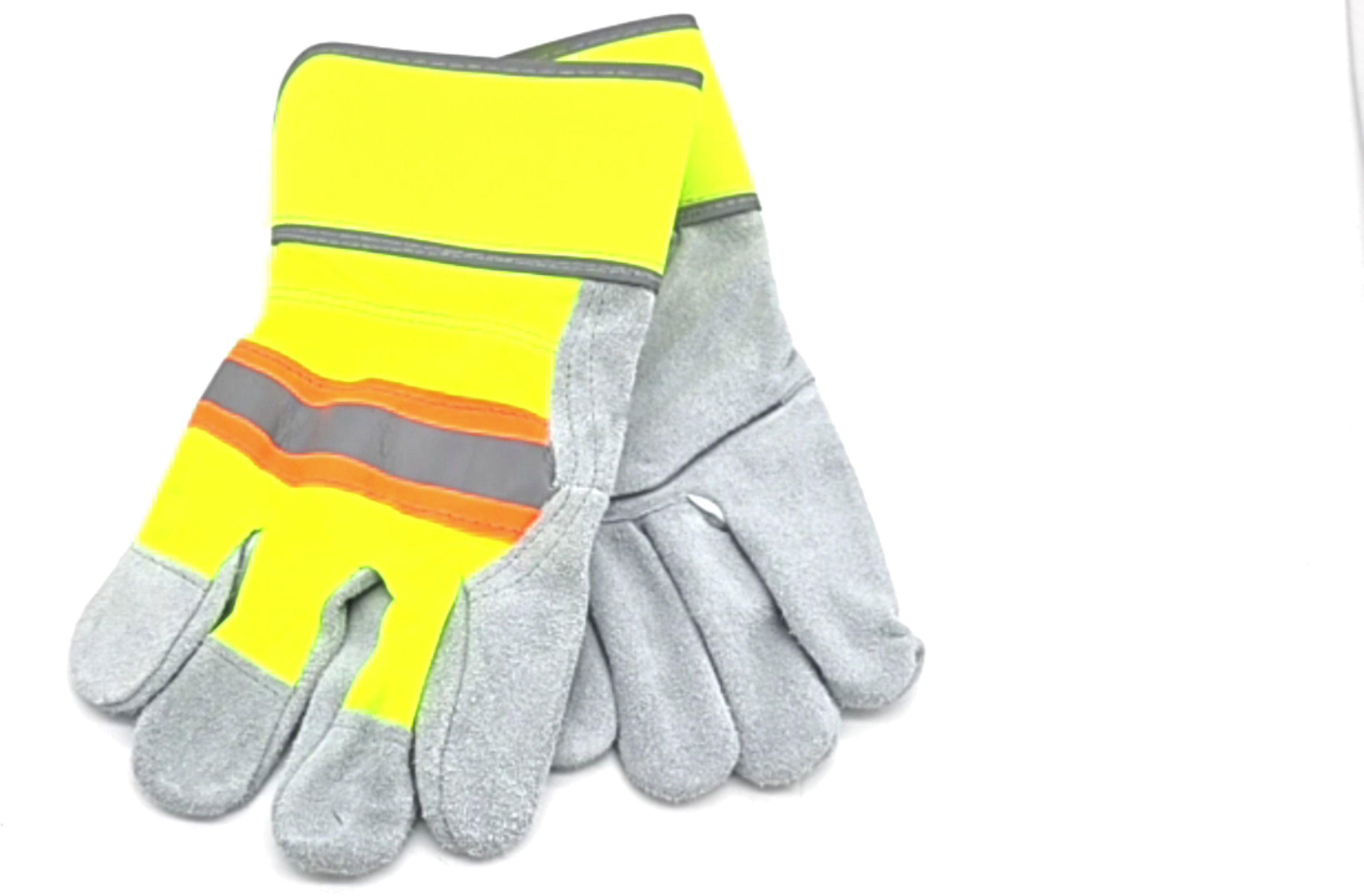 Sturdi High-Viz Split Leather Work Gloves