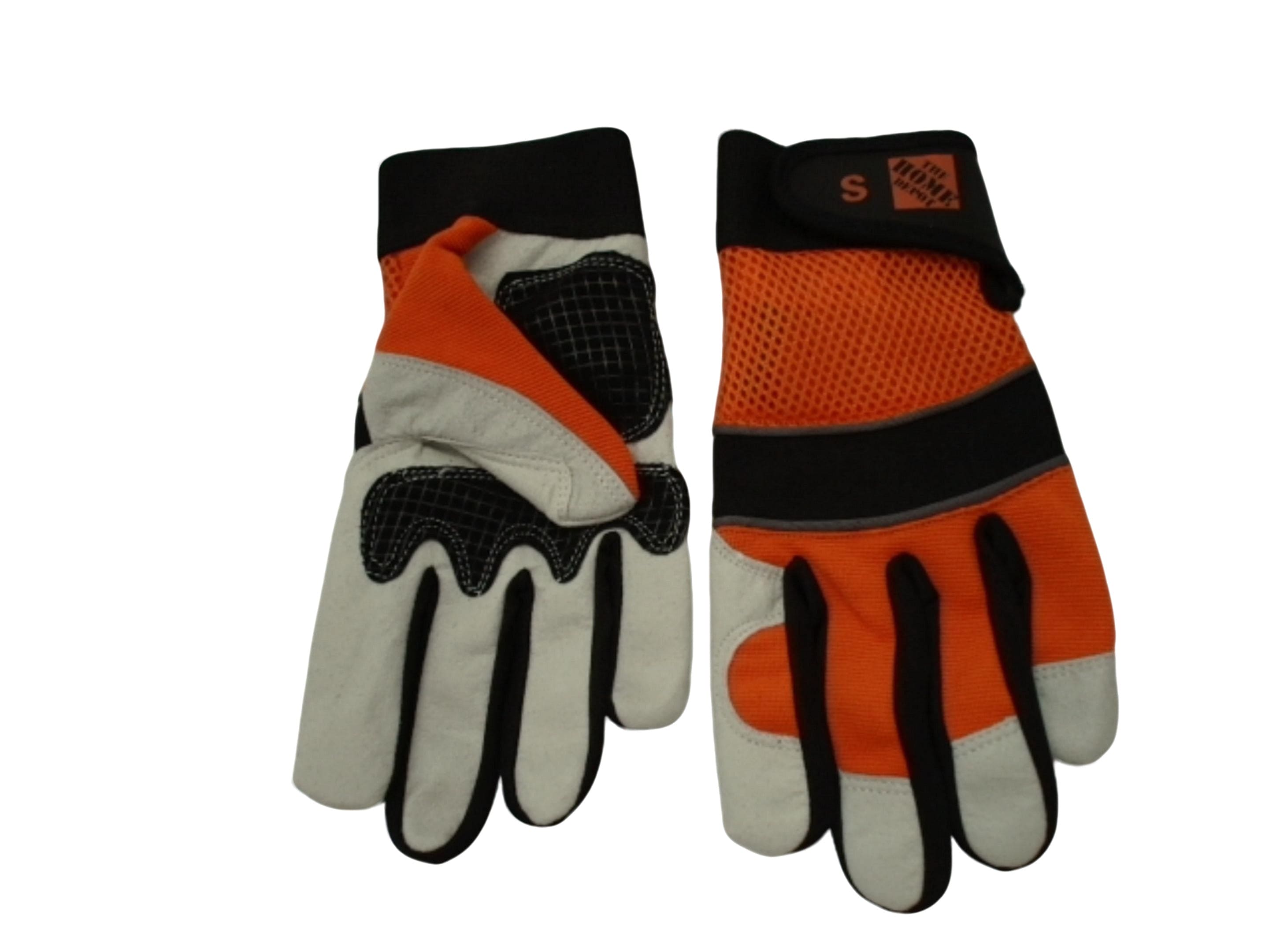 Mechanics Gloves Small Split Leather Mesh Home Depot (ENDCAP)(PROMO) - Brantford Surplus