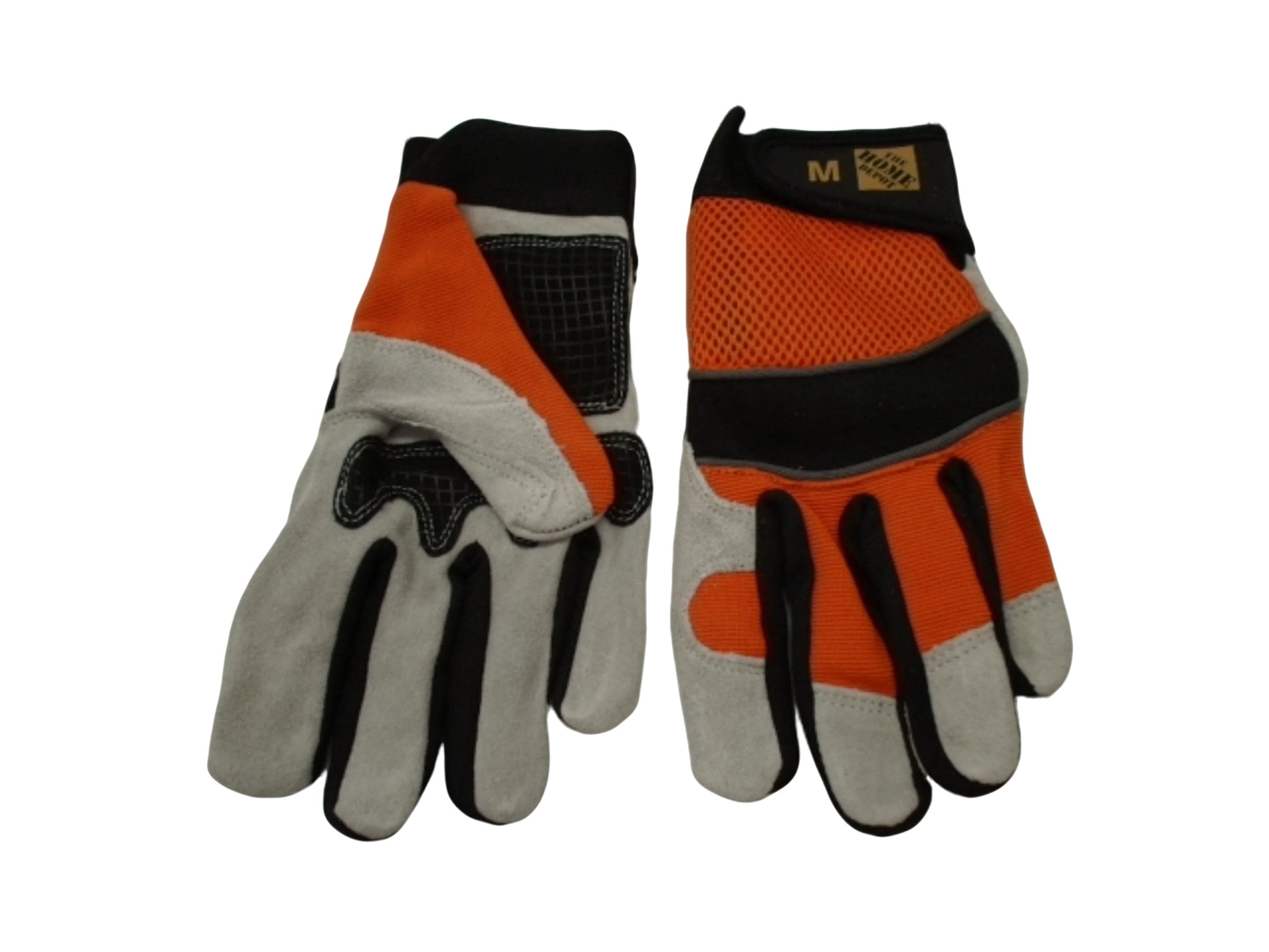 Mechanics Gloves Medium Split Leather Mesh Home Depot (ENDCAP)(PROMO) - Brantford Surplus