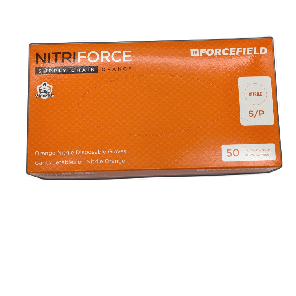 Nitriforce Forcefield nitrile disposable gloves 50-pack, size Small
