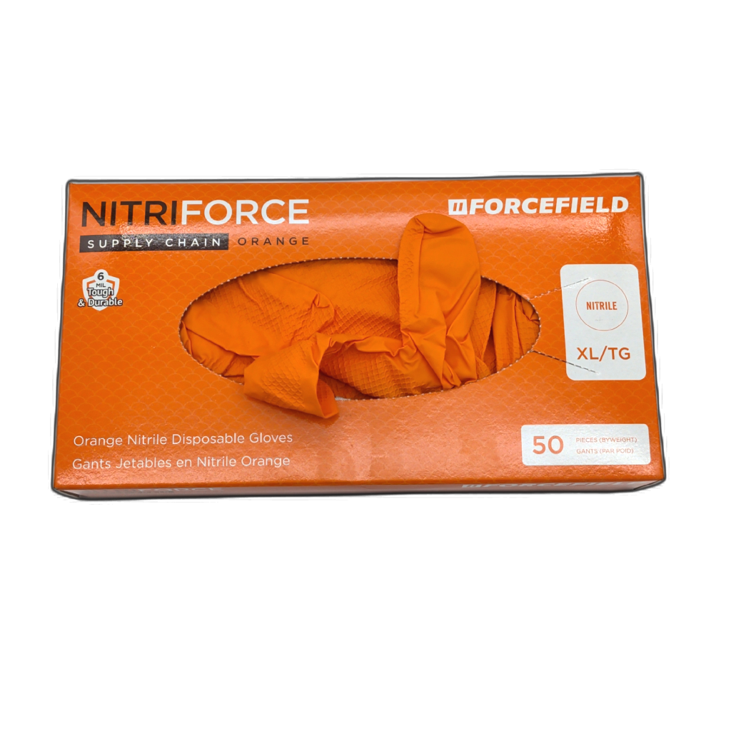 Nitriforce Forcefield nitrile disposable gloves 50-pack, size X-Large