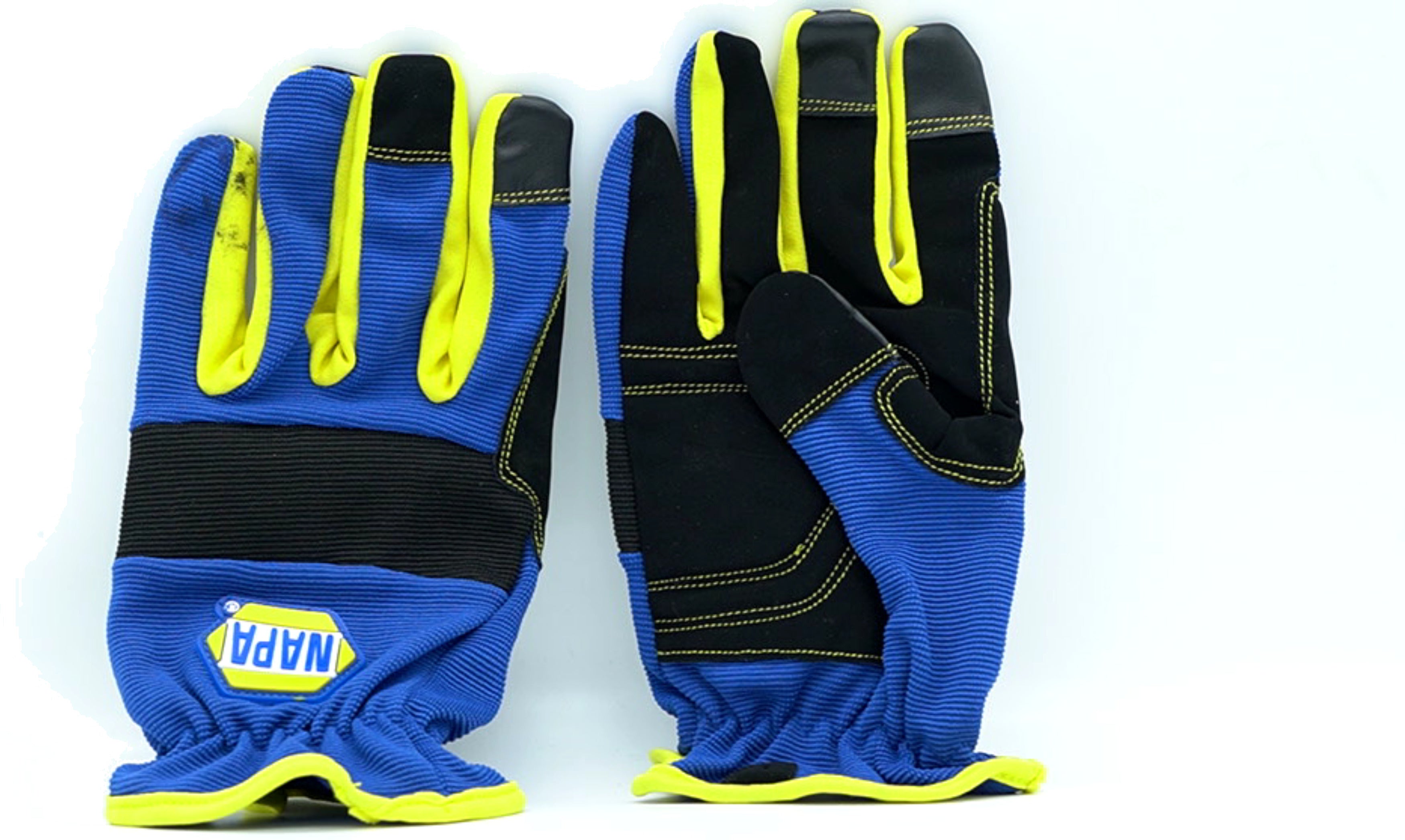Napa Touchscreen Utility Gloves Blue/Yellow Medium