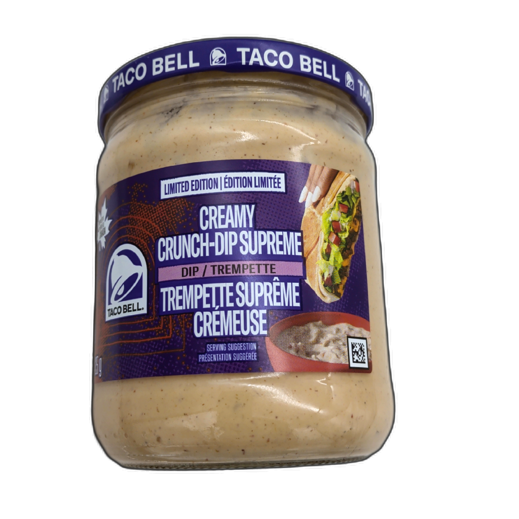 Taco Bell Creamy Crunch-dip Supreme Dip 425g jar