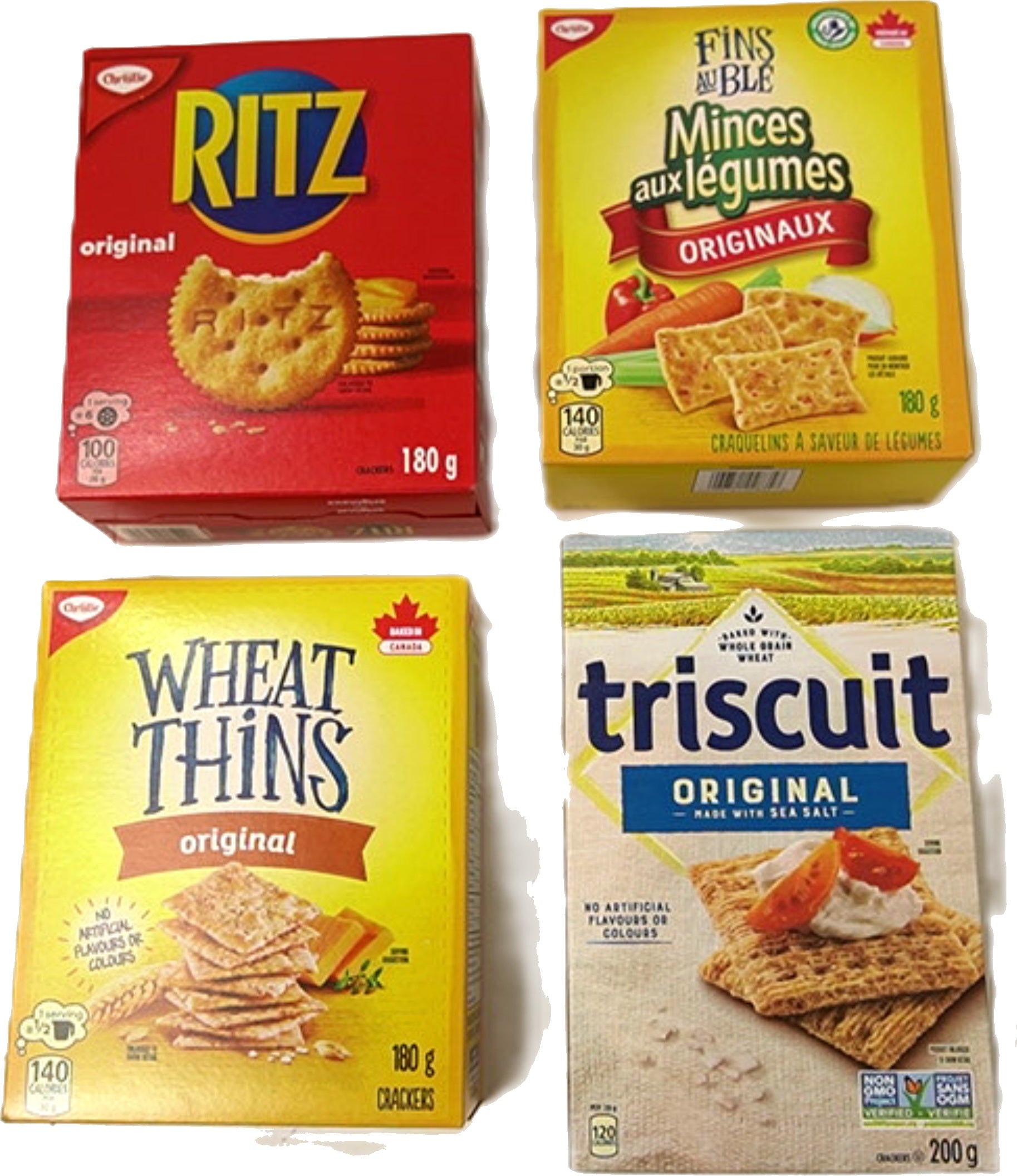 Assorted Crackers - Triscuit, Wheat Thins, Ritz Variety