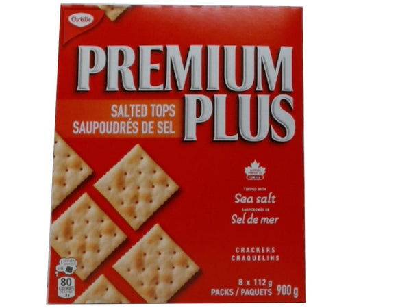 Crackers Premium Plus Salted Tops 8 X 112g. (endcap)