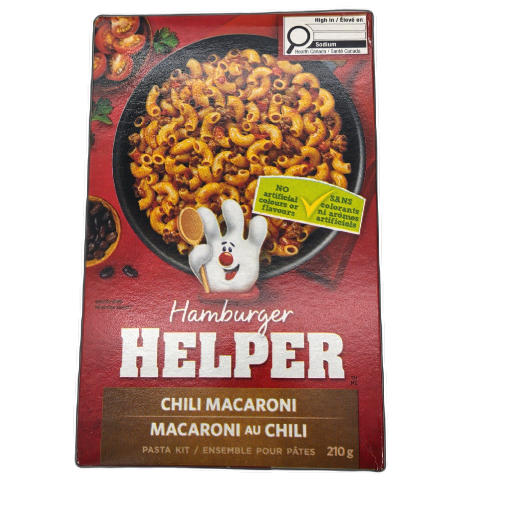 Hamburger Helper Chili Macaroni Pasta Dinner Kit 210g