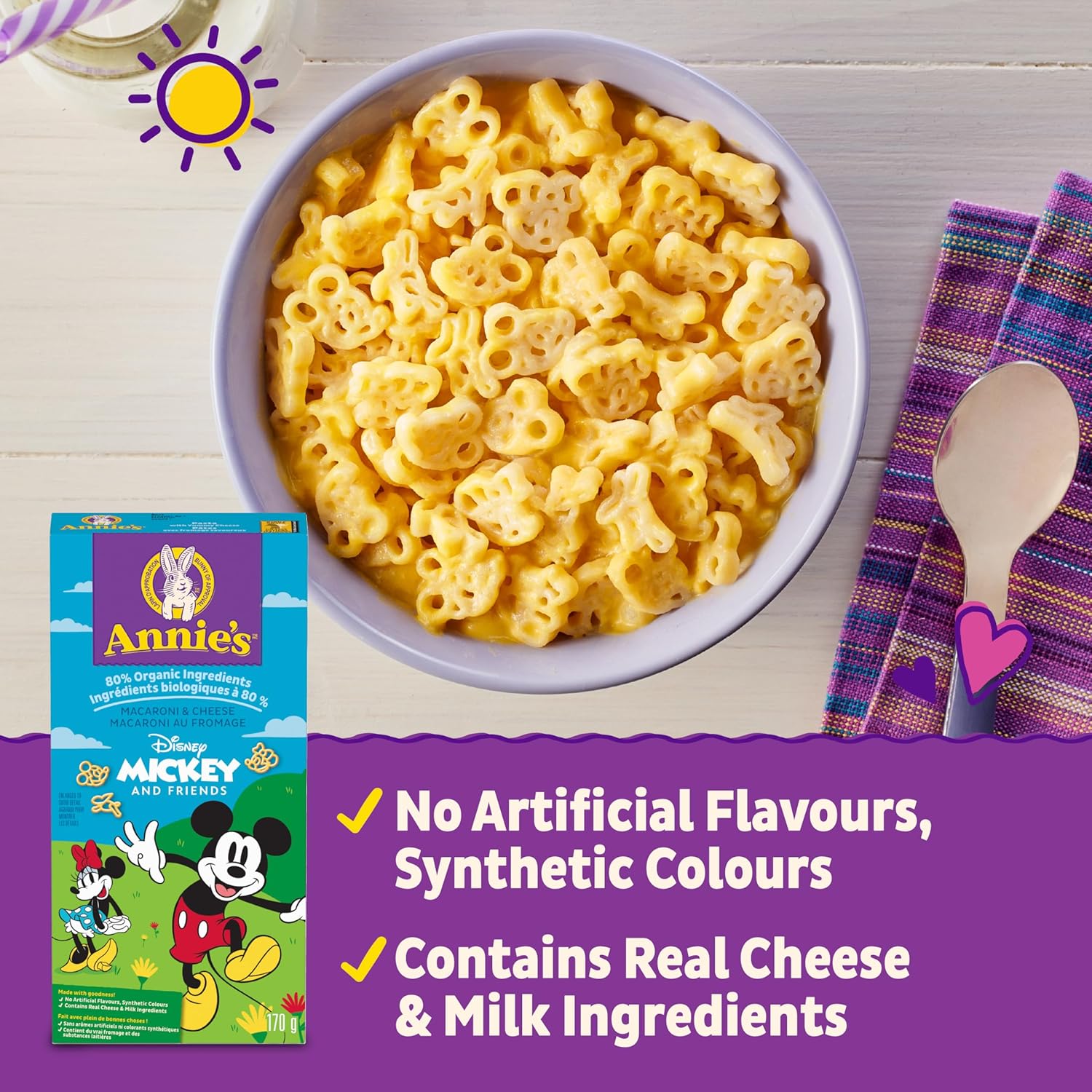 Annie's Mickey Mouse Macaroni & Cheese 170g