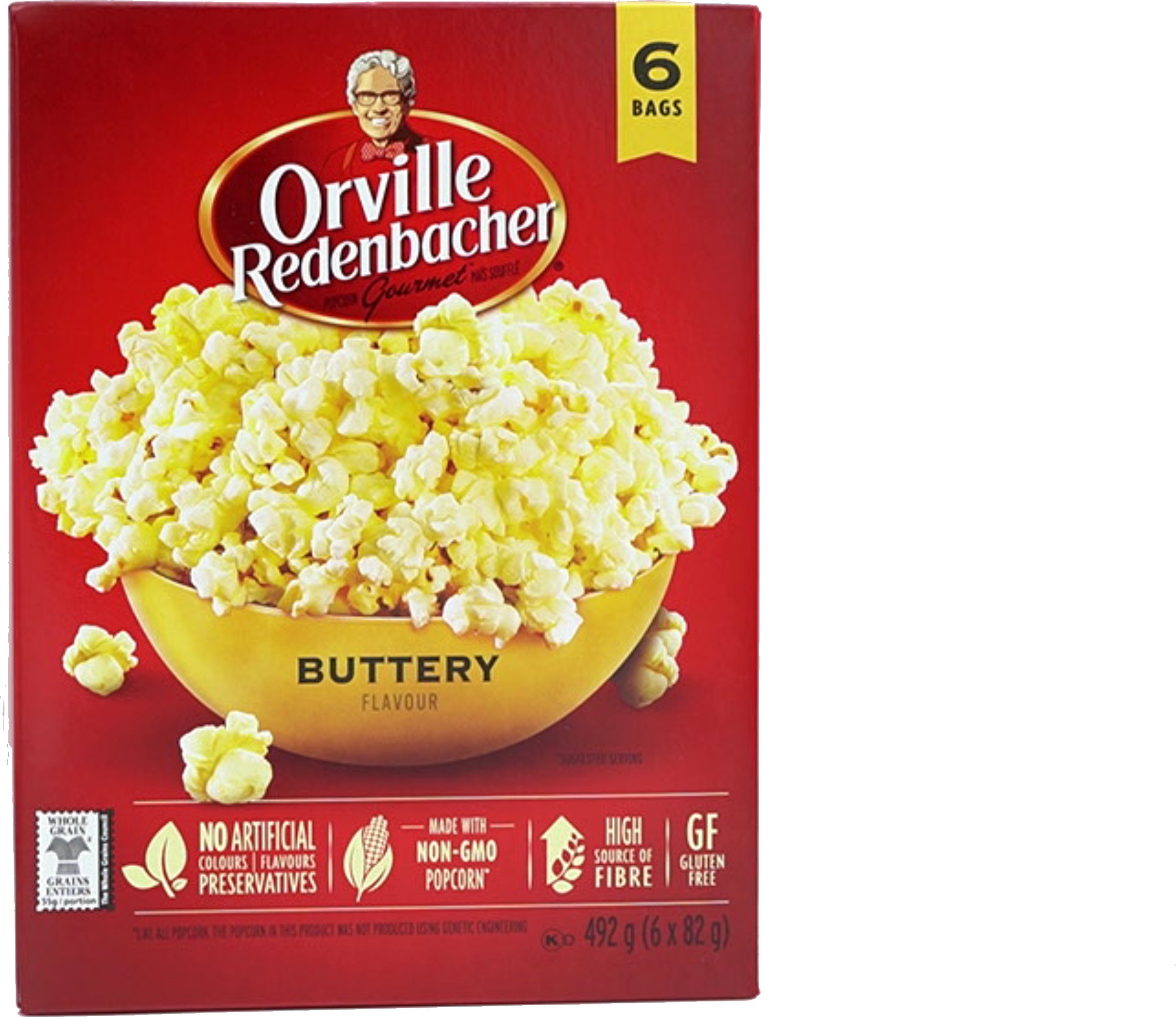 Orville Redenbacher Buttery Microwave Popcorn 6-Pack 82g