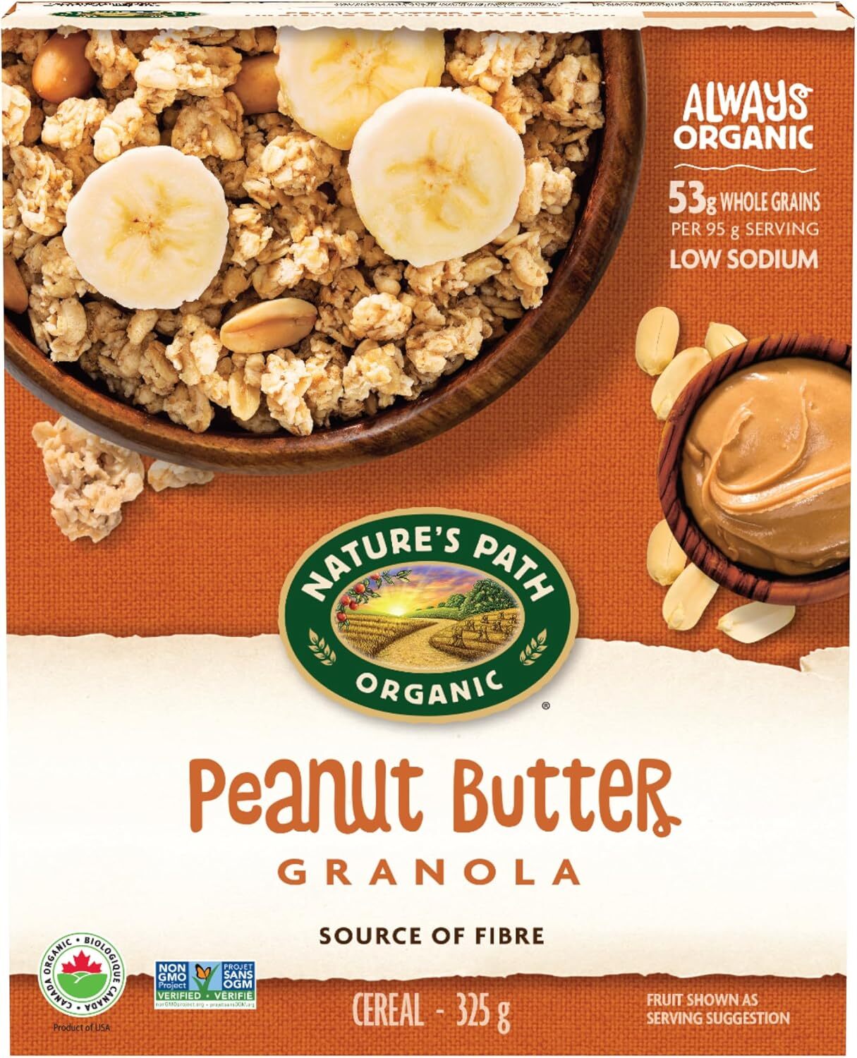 Nature's Path Organic Peanut Butter Granola Cereal 325g